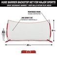 thumbnail image 3 of GoSports 20' x 10' Sports Barrier Net with Weighted Sand Bags - Huge Backstop Net for Basketball, Football, Baseball, Softball, Lacrosse and more, 3 of 4