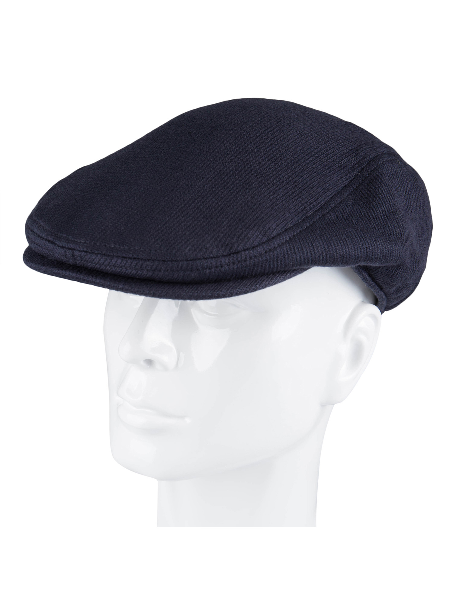 Levi's Men's Stretch Flat Top Navy Ivy Newsboy Hat with Sherpa Lining