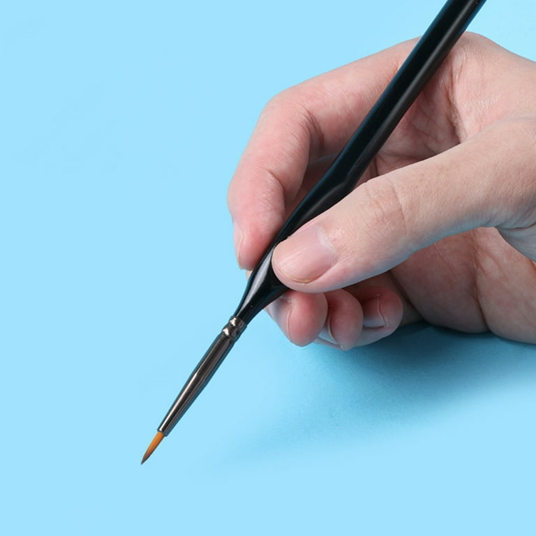 Pro Miniature Detail Paint Brush for w/ Ergonomic Handle for Painting Kids  Adult