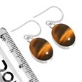 thumbnail image 3 of 925 Sterling Silver Women Jewelry Natural Tiger Eye Earring, 3 of 5