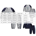 thumbnail image 3 of Duqingm Toddler Baby Boy Clothes Infant Long Sleeve Tops Pants Sweatsuit Outfits (Navy,12-18 Months), 3 of 7