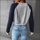 thumbnail image 2 of Gibobby Sudadera de mujer Sudadera con cuello redondo para mujer(Azul,G), 2 of 4