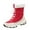 Red, variant on Women's Winter Outdoor Plus Velvet Non-slip Mid-tube Platform Snow Boots