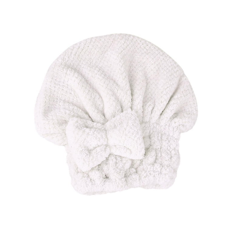 Pack de 2 toallas para cabeza M-bestl, toalla para secar la cabeza con  botones, toalla para el pelo de microfibra