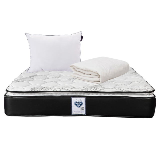 Colchón Matrimonial Spring Air Premier + Protector + Almohada DICASA One