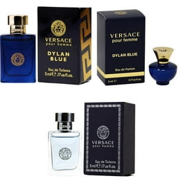 Versace Crystal Noir EDT Dylan Blue EDT Dylan Blue Femme EDP 5ml 3PK Kit Walmart