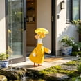 thumbnail image 4 of AZXY Yellow Raincoat Porch Goose Outfit, 23‑Inch Goose Clothing Costume for Cement Plastic Porch Goose Statue, Goose Clothes for Outdoor Garden Yard Lawn Patio Porch Decoration, 4 of 7
