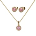 thumbnail image 1 of Set de Joyería para Mujer Oro 14k LuckyLy, Collar y Aretes, Modelo Judy rosa UNITALLA, 1 of 6