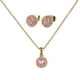 thumbnail image 1 of Set de Joyería para Mujer Oro 14k LuckyLy, Collar y Aretes, Modelo Judy rosa UNITALLA, 1 of 6