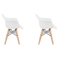 thumbnail image 2 of Set de dos sillas Eames con descansabrazo para Niños y Niñas (BLANCO), 2 of 4