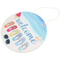 thumbnail image 5 of Summer Beach Welcome Sign Plaque – Hanging Door Decor for Parties & Celebrations, Includes No Trace Hook & Jute Rope, 5 of 5