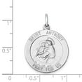 thumbnail image 3 of FJC Finejewelers Sterling Silver Saint Anthony Medal Pendant Necklace - Chain Included, 3 of 4