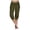 Green, variant on Capri Pants for Women High Waisted Drawstring Joggers Stretch Lightweight Casual Hiking Pant Capri with Pockets (Black, S)