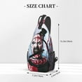 thumbnail image 3 of Terrifier 2 Sling Bag Crossbody Sling Backpack Chest Bag Daypack Purses Shoulder Bag For Women Men Travel Hiking, 3 of 7