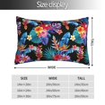 thumbnail image 2 of Fotbe Tropical Palm Leaves Funda de Almohada Decorativa Estilo Occidental, Lujo en Algodón, Fundas para Almohadas King, Cojín Estampado para Decoración del Hogar-16"x24", 2 of 6