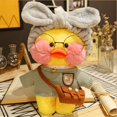 thumbnail image 2 of Lalafanfan-pato de peluche de 30cm para niño, muñeco de felpa suave, estilo coreano, color amarillo gym unisex, 2 of 2