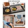 thumbnail image 5 of Large Induction Cooktop Protector Mat Grey Plaid Christmas Stove Top Covers for Electric Stove, Xmas Snowflake Botanical Poinsettia Wooden Decorative Stove Burner Cover Mats, Glass Top Stove Cover, 5 of 7