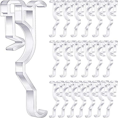 Jetec Valance Clips 2.5 Inch ArcShaped Window Valance Clips Clear