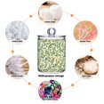 thumbnail image 6 of Yayeee 2 Pack Qtip Holder Bathroom Cotton Swab Canister with Lid Clear Dispenser Set, Olive Leaf, 6 of 6
