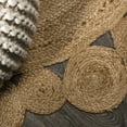 thumbnail image 5 of JONATHAN Y ANSA 8' Round Area Rug, Eden Jute Hippie Circle - Natural, RNF102A-8R, 5 of 8