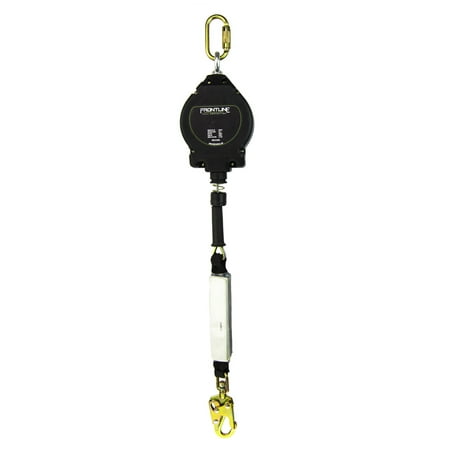 Frontline Fall Protection RPG25LE Leading Edge Cable Single Leg 25ft SRL with Steel Snap Hook End |OSHA & ANSI Compliant SRL |Galvanized Steel Retractable Lifeline/Safety Yoyo