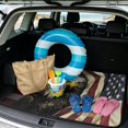 thumbnail image 2 of HUISEFOR Bald Eagle American Flag Car Trunk Mat 29" x 39" Universal Cargo Mat Rear Trunk Liner Non Slip Waterproof Vehicle Interior Fits for Most Cars SUV, 2 of 7