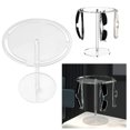 thumbnail image 2 of Round Acrylic Glasses Organizer Transparent Eyeglasses Rack Rotatable Display Stand for Sunglasses and Reading Glasses, 2 of 4