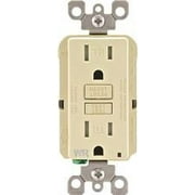 Leviton Smartlockpro Weather & Tamper-Resistant Duplex Gfci Receptacle With Led, Ivory, Nema 5-15R, 125 Volts, 15 Amps