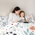 thumbnail image 5 of Homewish Black White Penguin 2pcs Bedding Comforter Set for Teens Boys Girls,Flower Animal Twin Comforter Sets,Dreamy Princess Breathable Bedding Set,Ultra Soft Home Decor,Reversible, 5 of 8