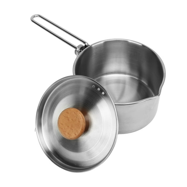 Stainless Steel Camping Kettle,Camping Pot 304 Stainless Camp Boiling Pot Cooking Potfor Picnic Performance Driven