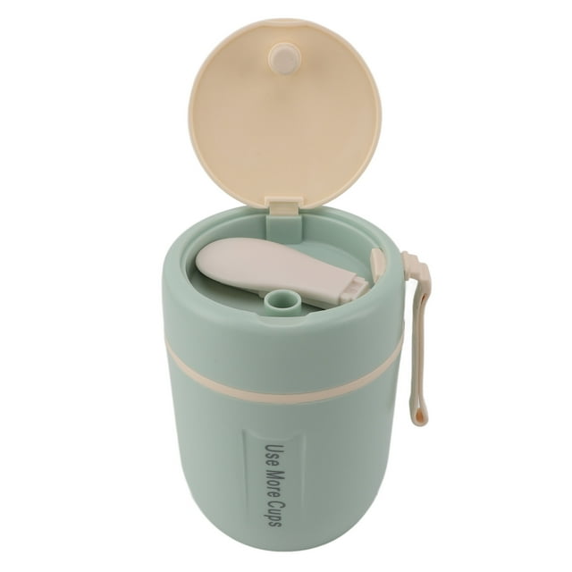 Insulated Food Jar, 500ml Insulated Food Container with Spoon, Leakproof Stainless Steel Vacuum Soup Container Lunch Container for Kids & Adults Home Office School Travel