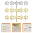 thumbnail image 4 of EeaseMX 40 adornos de copos de nieve para cupcakes navideños, palillos para tartas, decoraciones para tartas, 4 of 8