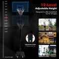 AKIUDEX 44 inch Adjustable Portable Basketball Hoop