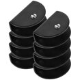 thumbnail image 2 of 8pcs Mirror Clip Semicircle Glass Shelf Bracket Floating Shelf Clamp Mirror Hook Size L, 2 of 2