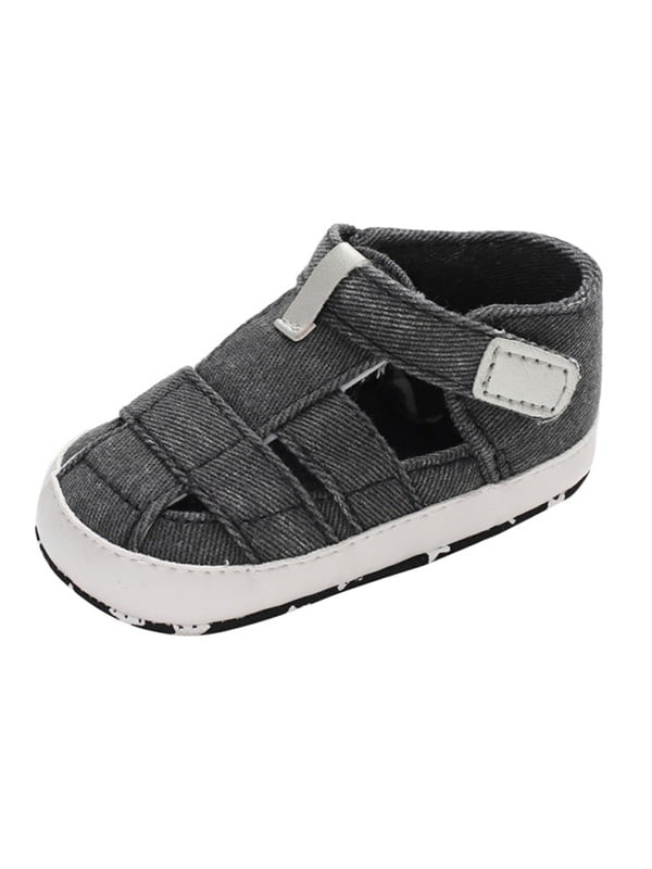Summer Baby Infant Boys Sandals Canvas Soft Sole NonSlip Closed Toe
