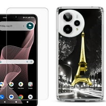 Phone Case for Cricket Icon Plus 2026, with Screen Protector, by OneToughShield - Paris Night