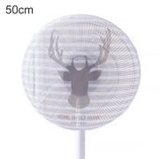 homeholiday Kid Hand Safety Fan Cover with Cartoon Pattern Dust Cover with Widened Elastic Band L Type 4