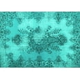 thumbnail image 1 of Ahgly Company Indoor Rectangle Medallion Turquoise Blue Traditional Area Rugs, 7' x 10', 1 of 4