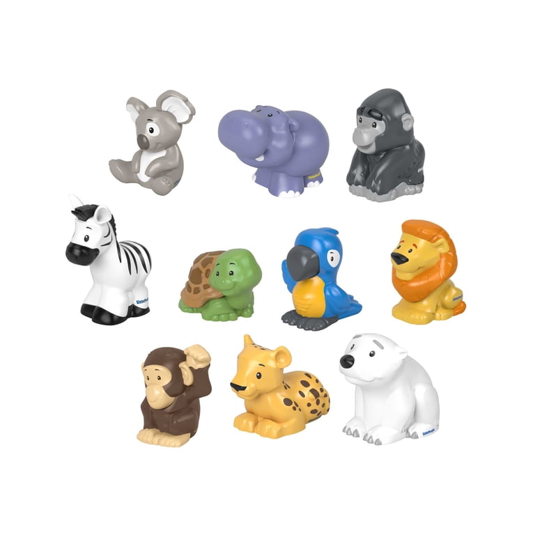 Fisher-Price Little People 10-Piece Animal Pack Figure Set for