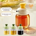 thumbnail image 4 of Mini Glass Salad Oil Squeeze Bottle, 3.38 OZ/100ml Soy Sauce Dispenser for Kitchen, Suitable For Soy Sauce, Vinegar, Honey, Cooking Oil Dispensers, Kitchen Gadgets (White), 4 of 7