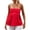 L-45Red133, variant on CUSTG Women Tank Top Summer Simple Stylish Versatile Strapless Ruffle Flowy Design Camisole Comfortable Vest For Ladies Casual Daily Wear And Layering,Blue,L