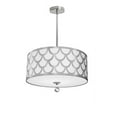 thumbnail image 2 of Dainolite 4 Light Pendant, Polished Chrome Finish - White/Silver, 2 of 3