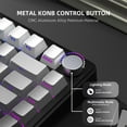 thumbnail image 3 of X85 Wireless Mechanical Keyboard, TKL 82 Keys Bluetooth 5.0/2.4GHz/USB-C Hot Swappable Custom Keyboard,Gasket Structure,Knob,RGB Backlit Gaming Keyboard for PC/Mac/PS4/Xbox(Black), 3 of 9