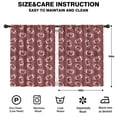 thumbnail image 2 of Blackout Kids Curtains,Maroon Footballs Pattern Childrens Insulated Curtains Set Of 2,Bedroom Essentials,Toddler Room Decor 42"x54", 2 of 5