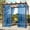 Blue, variant on Horivan Outdoor Waterproof Rain Curtain Polyester Screen Shade UV Resistant for Patio Pergola Garden Pavilion Sun Protection Privacy Cover