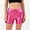 Hot Pink #1, variant on Shiny Metallic High Waisted Rave Shorts Festival Disco Dance Workout Shorts Black XL