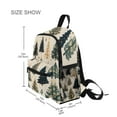 thumbnail image 3 of FORMRS School Backpack with Front Zippered Pocket 12" Student Travel Daypack, Beige Christmas Trees, 3 of 6