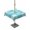 Blue, Cyan, White, variant on Outdoor Tablecloths with Umbrella Hole & Zipper, Tropical Palm Tree Rectangle Tablecloth 52x70 Inch, Magenta Pink Plants Coastal Leaf Beach Waterproof Table Cloth, Patio/Pool/Picnic Table Covers