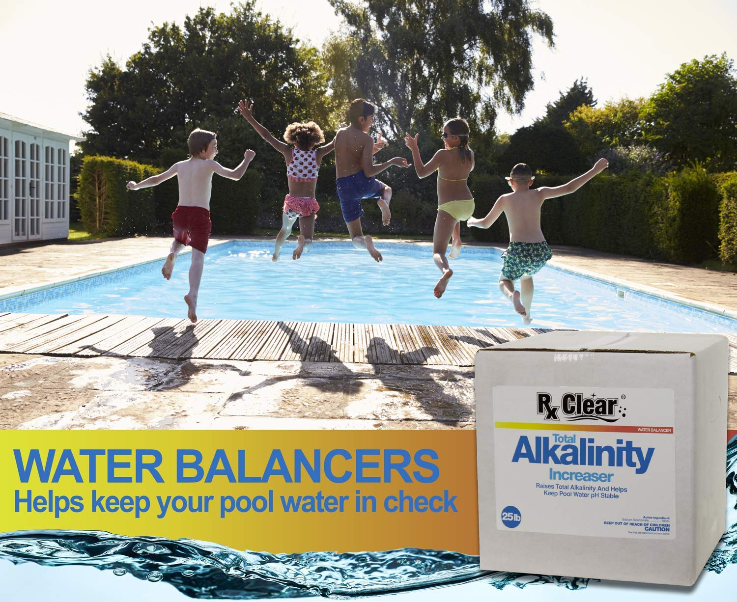 Rx Clear Total Alkalinity Increaser for Swimming Pools, Sodium Bicarbonate, 25 lbs - image 2 of 7