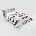 thumbnail image 3 of Ambesonne Colorful Bedding Set 3 Pcs, Jets Aviation Design, Twin XL, Multicolor, 3 of 3